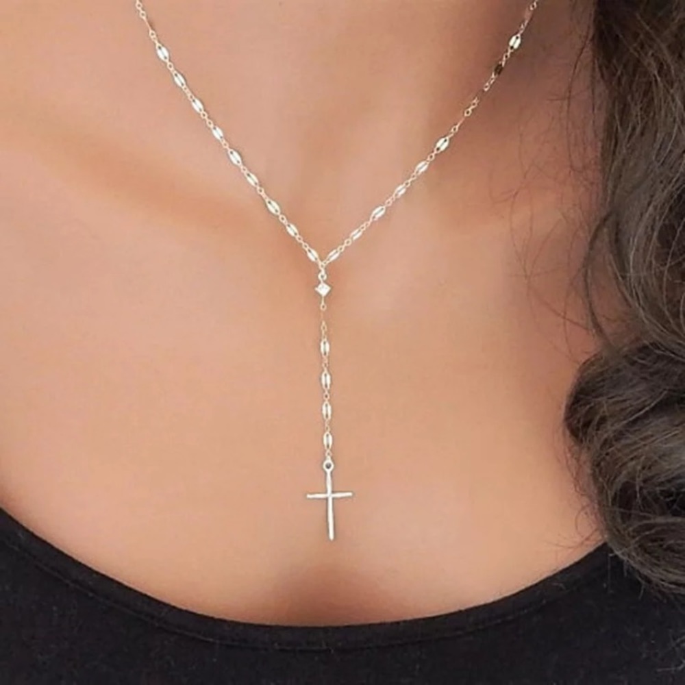 Pendant Gold Chain Cross Necklaces - Picture 2 of 2